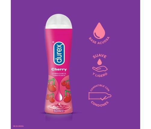 Durex Play Cheeky Cherry 50ml Flavoured Sensual Gel Lubricant