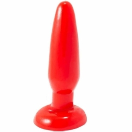 Baile Anal Plug Small Red 15cm with Suction Cup Flexible Material