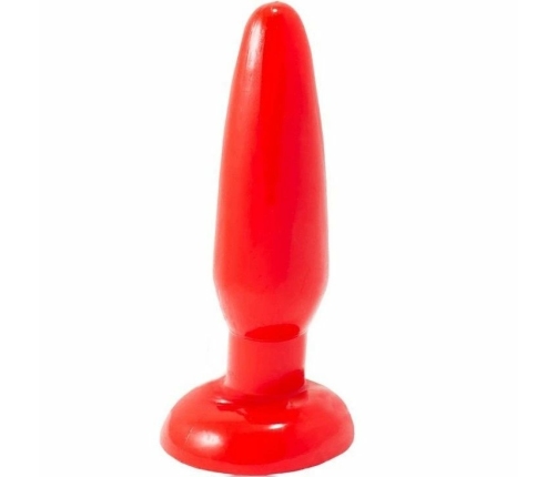 Baile Anal Plug Small Red 15cm with Suction Cup Flexible Material