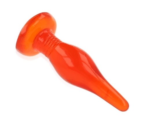 Baile Red Soft Touch Plug Intimate Trainer 14.2 cm with Suction Base