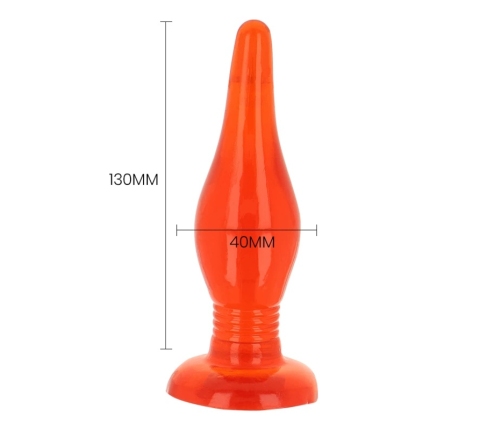Baile Red Soft Touch Plug Intimate Trainer 14.2 cm with Suction Base
