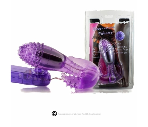 Baile Ripple Intimate Silicone Stimulator with Adjustable Vibration, Purple