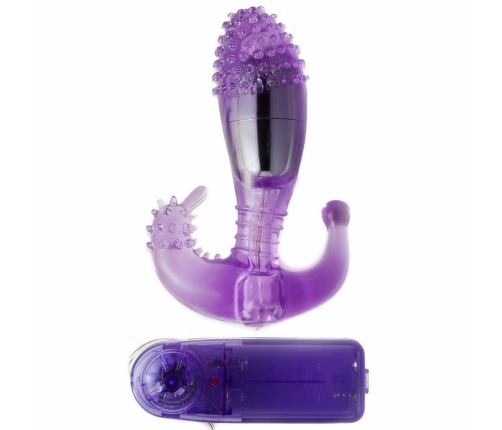 Baile Ripple Intimate Silicone Stimulator with Adjustable Vibration, Purple