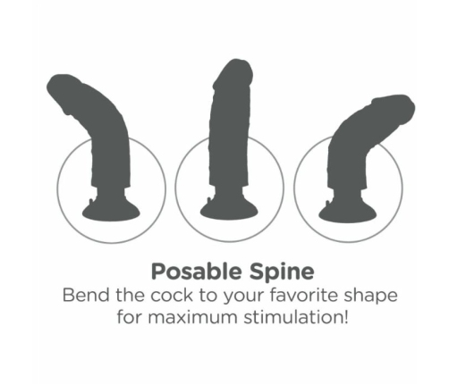 Pipedream King Cock Vibrating Intimate Device Brown 17.8 cm Multispeed