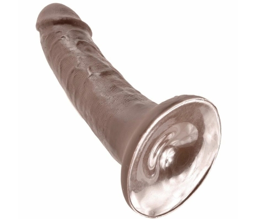 Pipedream King Cock Brown 6" Intimate Model with Suction Base 15.2 cm