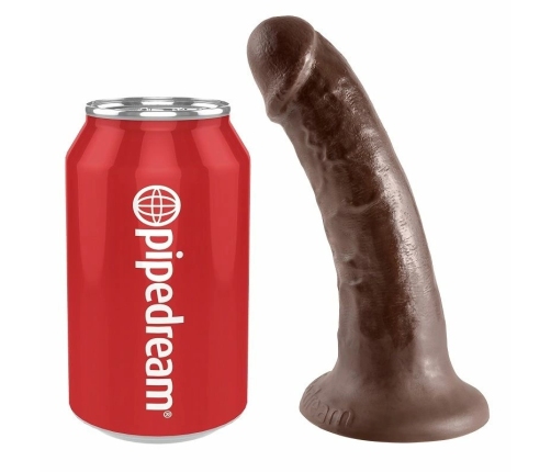 Pipedream King Cock Brown 6" Intimate Model with Suction Base 15.2 cm