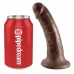 Pipedream King Cock Brown 6" Intimate Model with Suction Base 15.2 cm