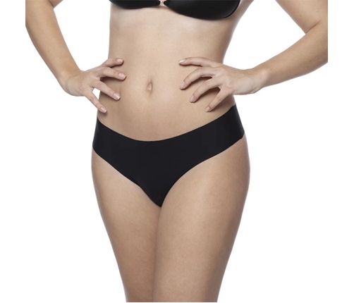 Bye Bra Invisible Hipster Set Nude & Black S - Seamless Comfort 2-Pack