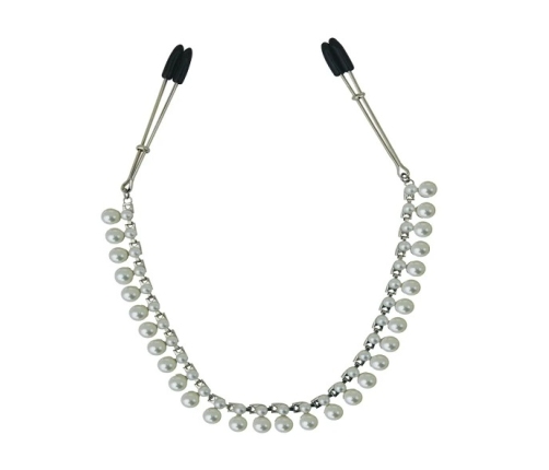 Sportsheets Sincerely Pearl Chain Nipple Clips, 40.6 cm, Elegant Design