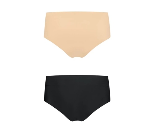 Bye Bra - Invisible High Brief Nude + Black XL