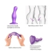Strap-On-Me - Dildo Plug Curvy Metallic Purple L