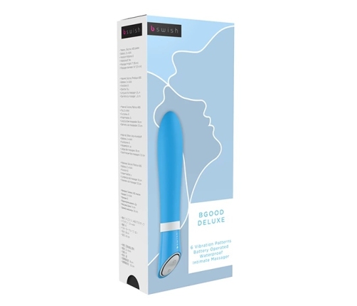 B Swish bgood Deluxe Blue Intimate Massager - 6 Modes, Waterproof