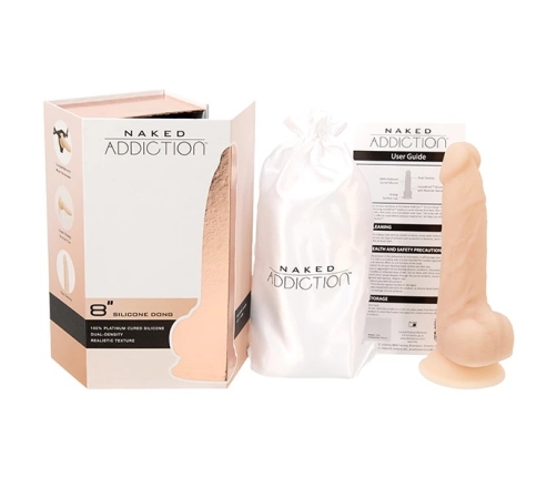BMS Factory Naked Addiction Dual Density Model 20cm Vanilla Silicone