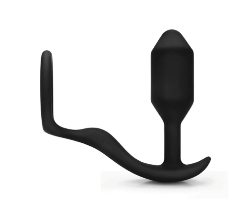 b-Vibe Snug & Tug Dual Sensation Silicone System 128g Black
