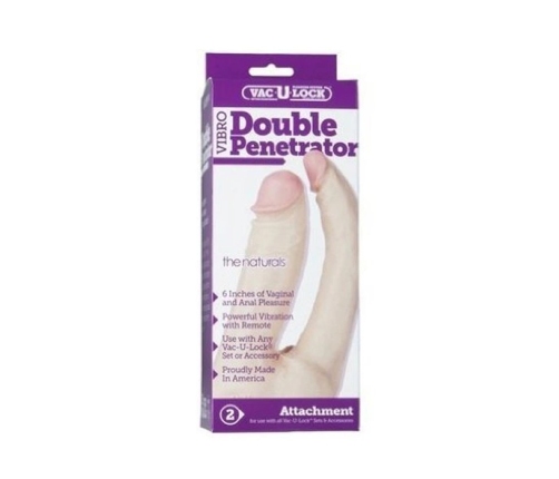 Doc Johnson Double Penetrator 16 cm - Vac-U-Lock Compatible Model