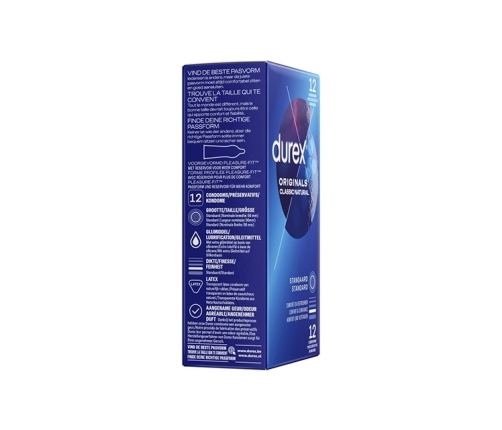 Durex - Originals Classic Natural Condoms 12 pcs