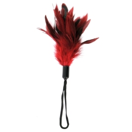 Sportsheets Red Feather Tickler with Wrist Loop - Soft Intimate Accessory