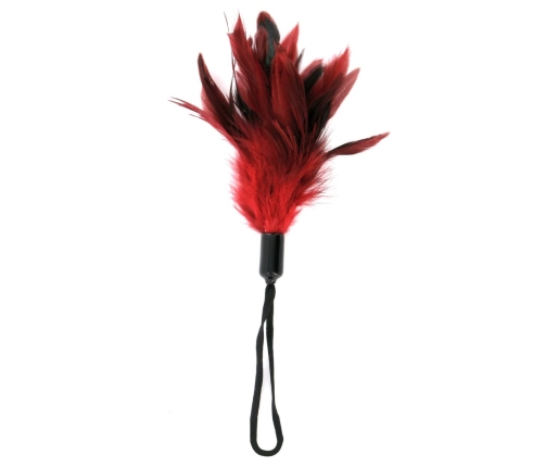 Sportsheets Red Feather Tickler with Wrist Loop - Soft Intimate Accessory