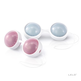 LELO Luna Beads Kegel Exercise System Pink & Blue Set 89mm