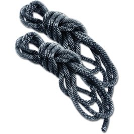 Sportsheets S&M Silky Rope Kit Black 2x183cm Soft Bondage Set