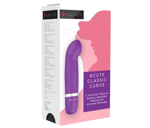 B Swish Bcute Classic Curve Intimate Massager Purple 10cm