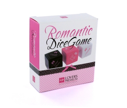 LoversPremium Dice Game Romantic - 3-Piece Set with Storage Pouch