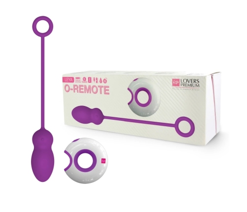 LoversPremium Leya Remote-Controlled Silicone Egg, Purple, USB, Waterproof