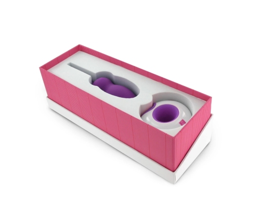 LoversPremium Leya Remote-Controlled Silicone Egg, Purple, USB, Waterproof