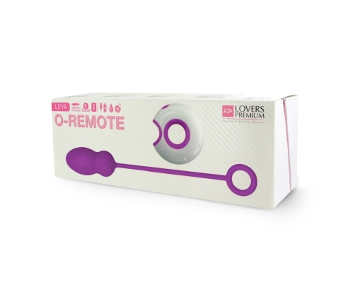 LoversPremium Leya Remote-Controlled Silicone Egg, Purple, USB, Waterproof
