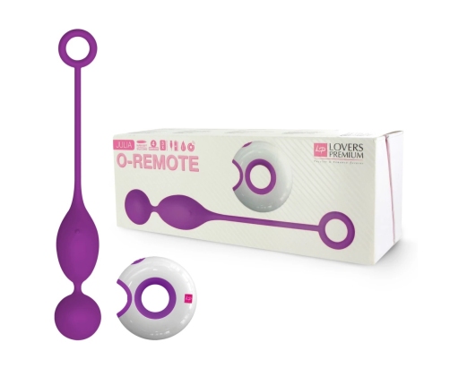 LoversPremium Julia Remote Silicone Egg, Waterproof, 7 Modes, Purple