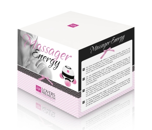 LoversPremium Energy Massager Compact Model with Luminous Balls 9x10cm