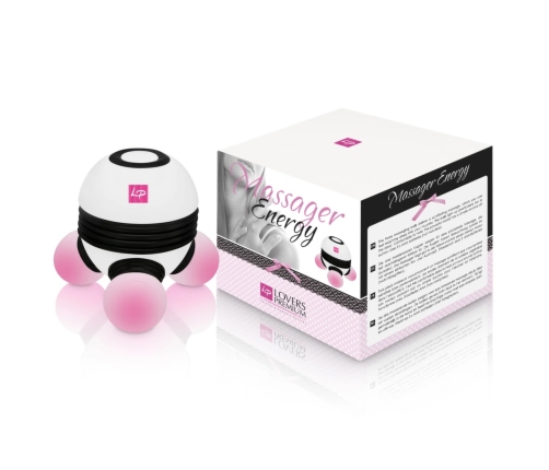 LoversPremium Energy Massager Compact Model with Luminous Balls 9x10cm
