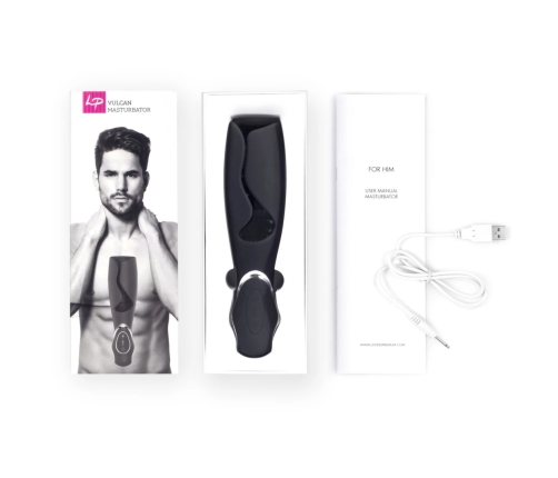 LoversPremium Vulcan Black Intimate Stimulation Device, 10 Modes, Waterproof