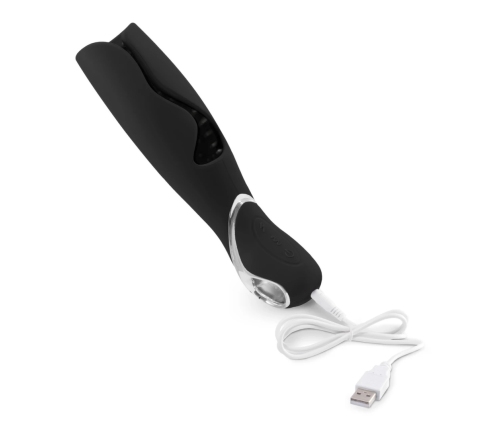 LoversPremium Vulcan Black Intimate Stimulation Device, 10 Modes, Waterproof