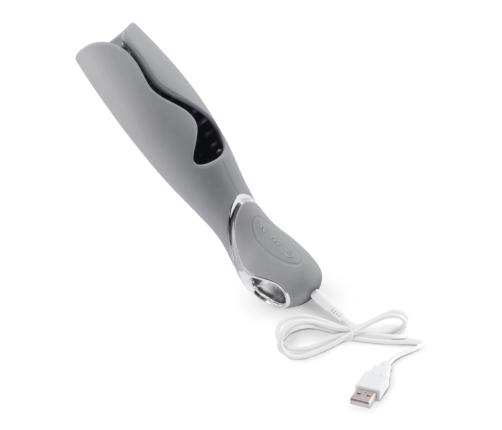 LoversPremium Vulcan Grey Intimate Massage Device, 10 Modes, USB, Waterproof