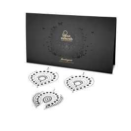 Bijoux Indiscrets Flamboyant Black & Silver Body Jewelry Set