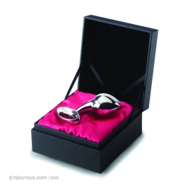 Njoy Pure Plug Large - Stainless Steel Analogue Insert with Ring 7 cm