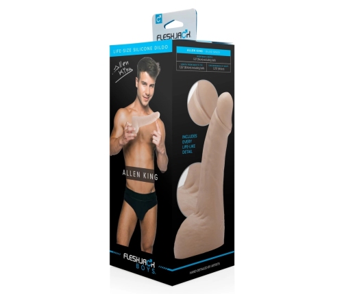 Fleshjack Boys Allen King Silicone Model - Anatomical Curved 18.4 cm