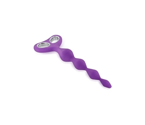 Plaisirs Secrets Anal Chain Purple Silicone Flexible 26cm