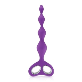Plaisirs Secrets Anal Chain Purple Silicone Flexible 26cm