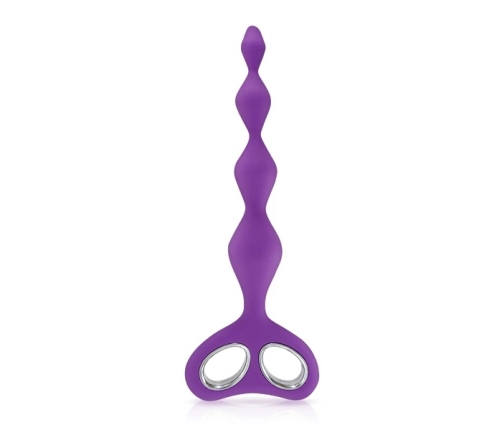 Plaisirs Secrets Anal Chain Purple Silicone Flexible 26cm
