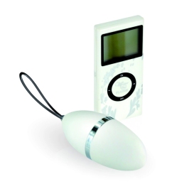 Plaisirs Secrets Vibrating Egg White - Wireless Remote, 10 Modes, Compact
