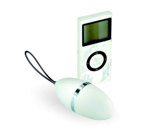 Plaisirs Secrets Vibrating Egg White - Wireless Remote, 10 Modes, Compact