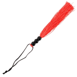 S&M Small Rubber Whip Red - Durable 25cm Latex Impact Tool