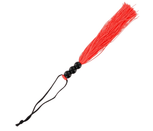 S&M Small Rubber Whip Red - Durable 25cm Latex Impact Tool