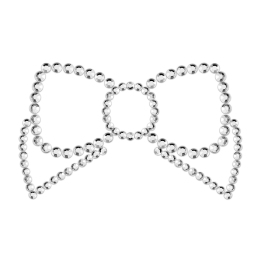 Bijoux Indiscrets Mimi Bow Silver - Decorative Body Accessories Set