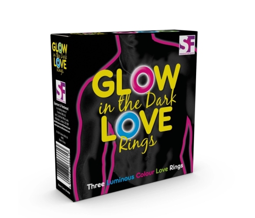 Loving Joy Glow in the Dark Set of 3 Flexible Intimate Rings