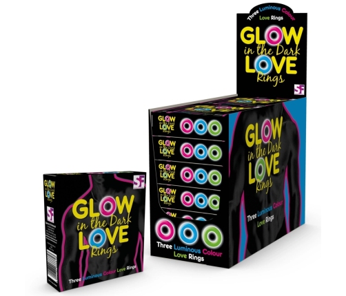 Loving Joy Glow in the Dark Set of 3 Flexible Intimate Rings