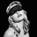 Sportsheets S&M Satin Blindfold Black - Adjustable Soft Eye Mask