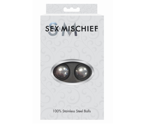 Sportsheets S&M Steele Balls - Metal Kegel Training Spheres, 2 cm